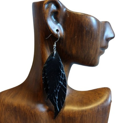 Small Fringe Feather Earrings