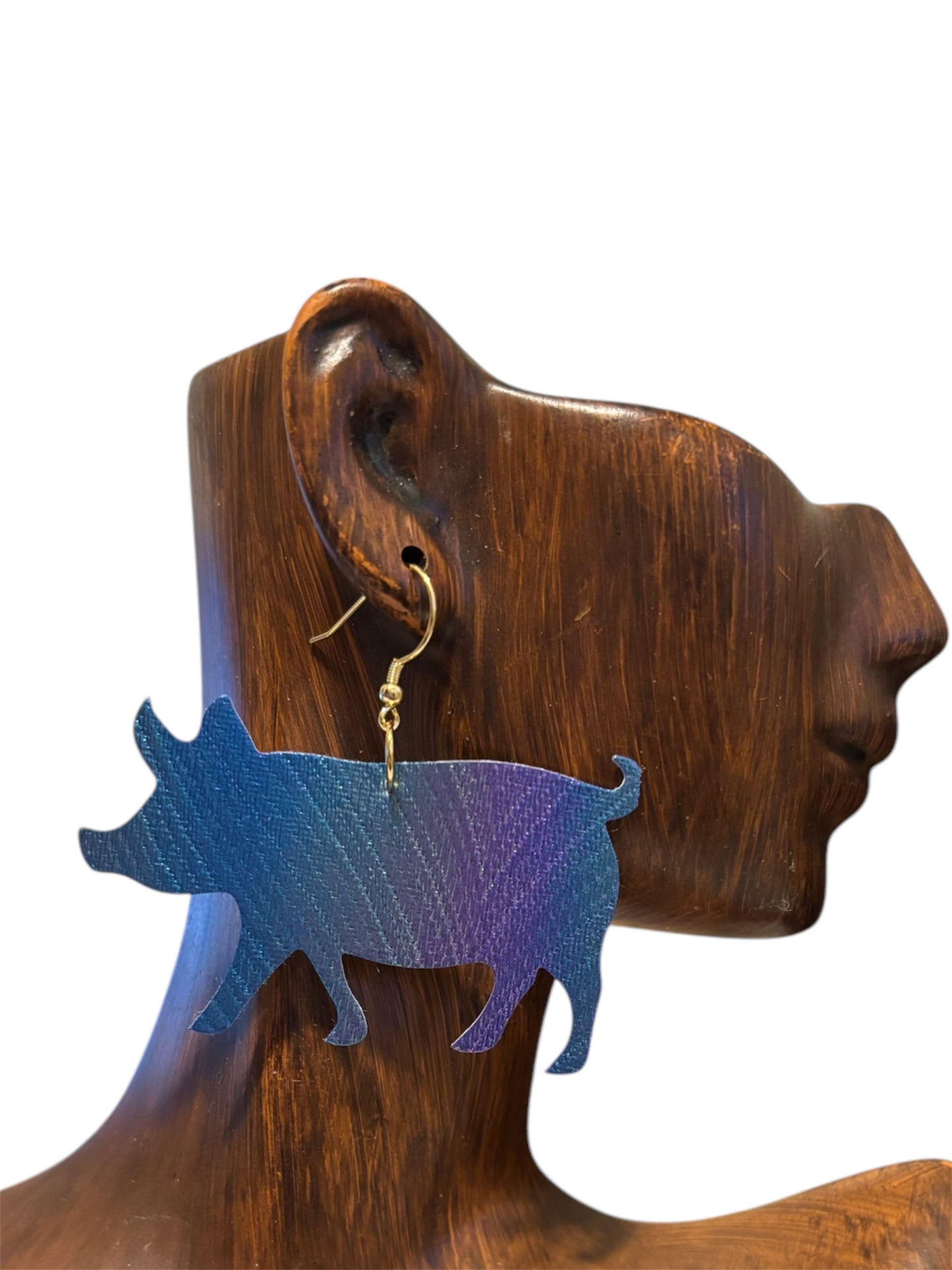 Multi Color Pig Earrings