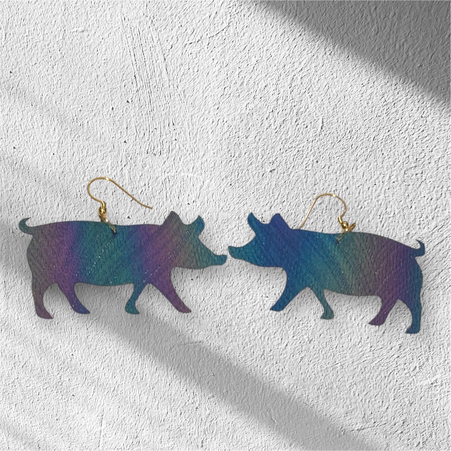 Multi Color Pig Earrings