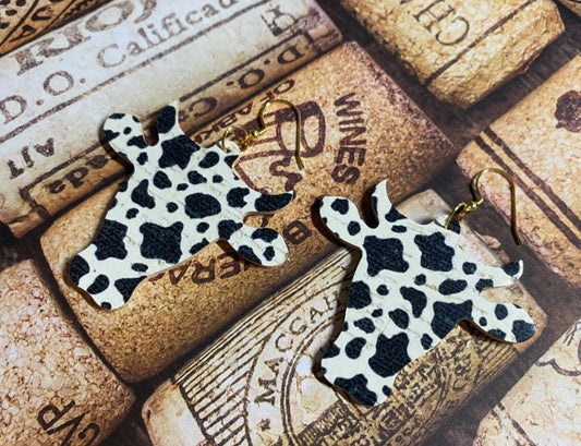 Cow head earrings