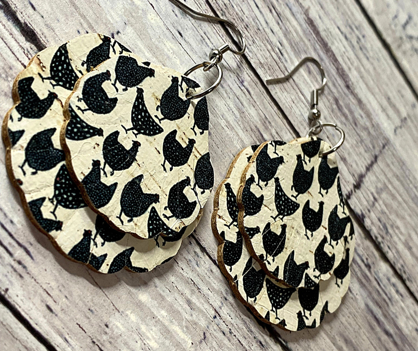 Chicken Earrings