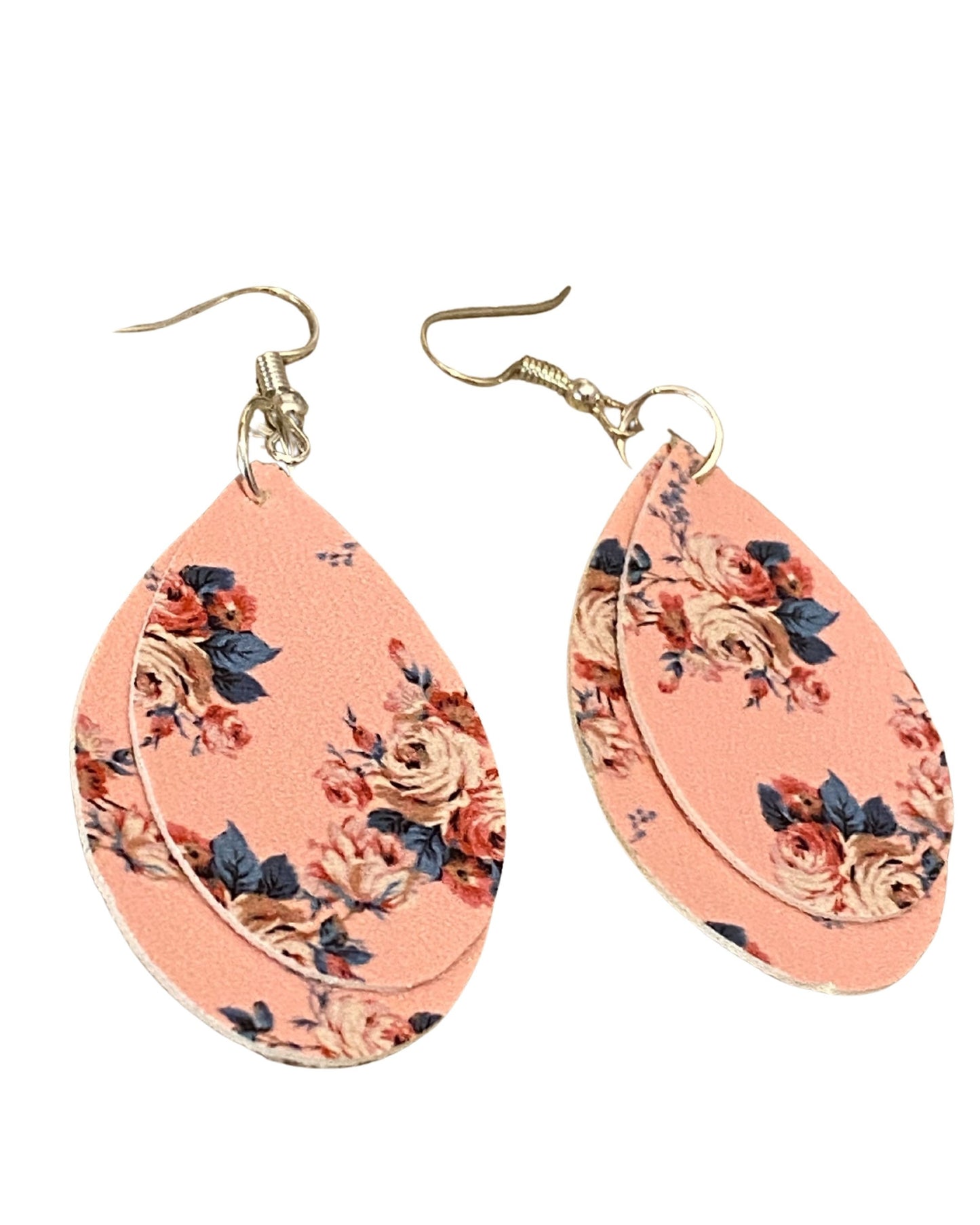 Pink Flower Earrings