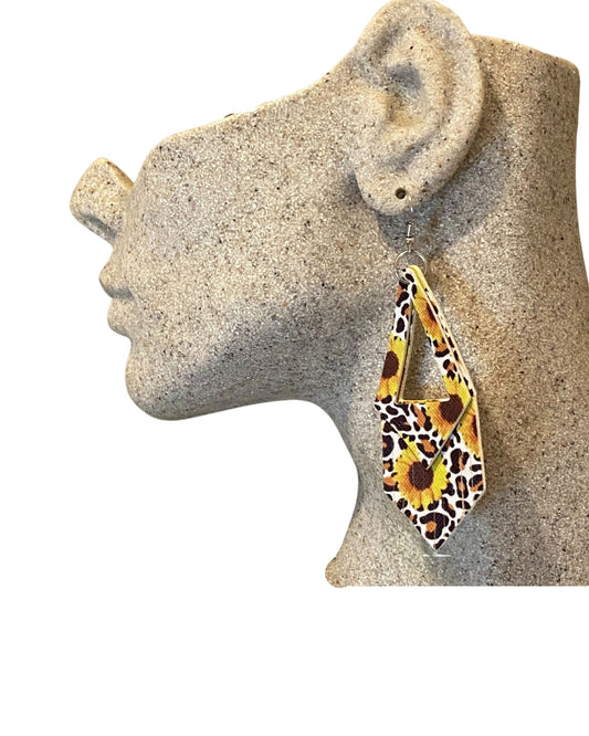 Sunflower Fringe Earrings