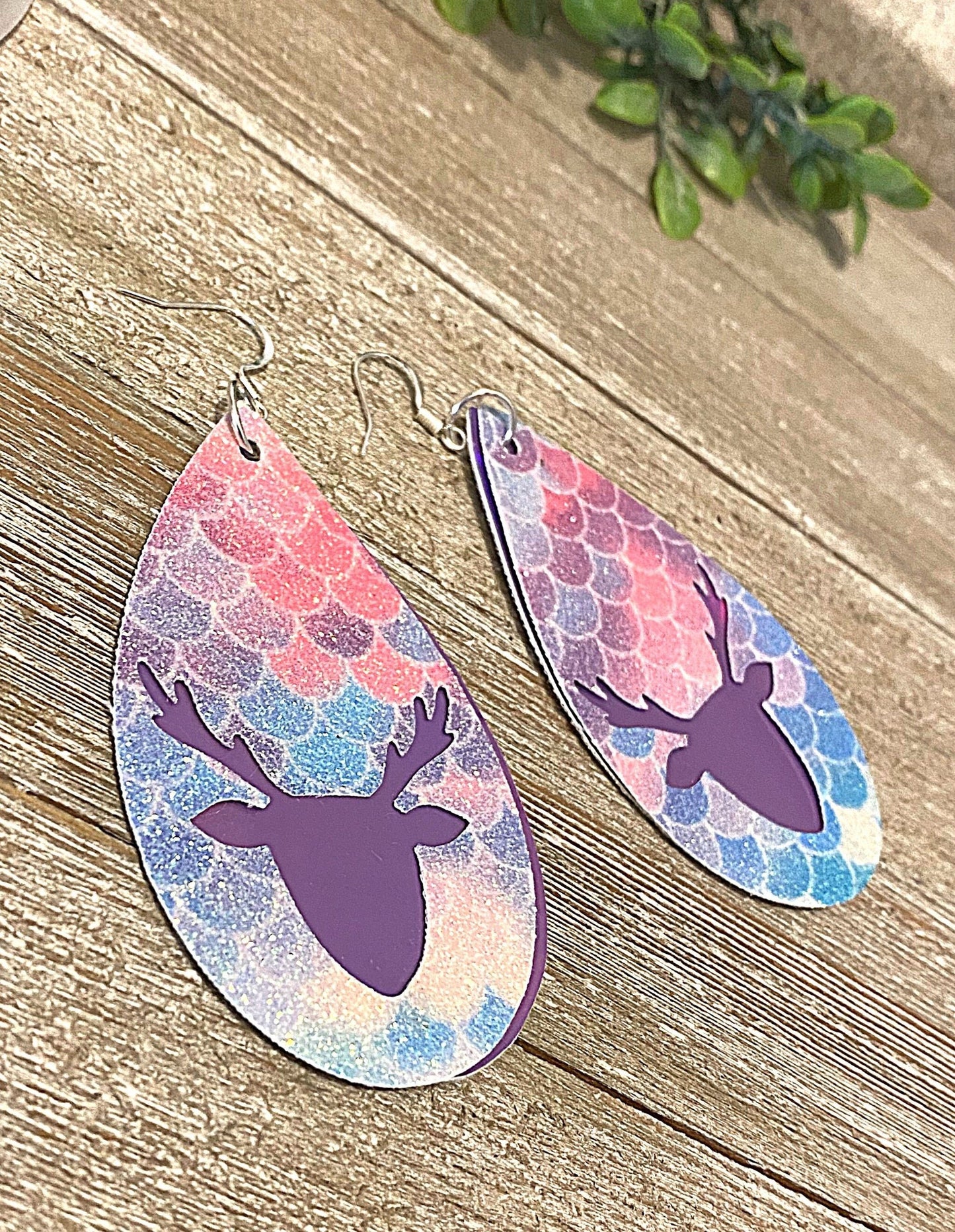 Large Deer Earrings