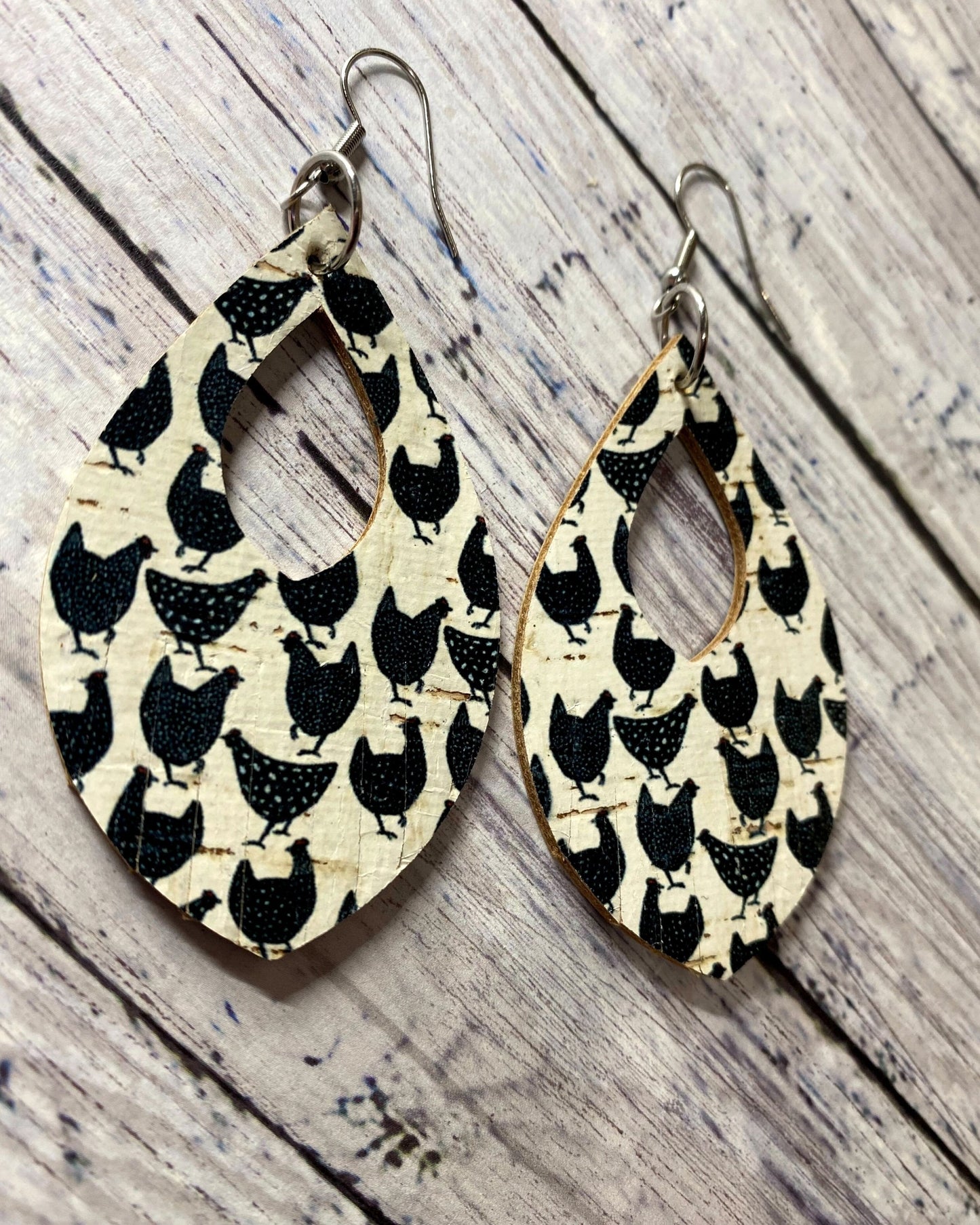 Chicken Farmhouse Earrings