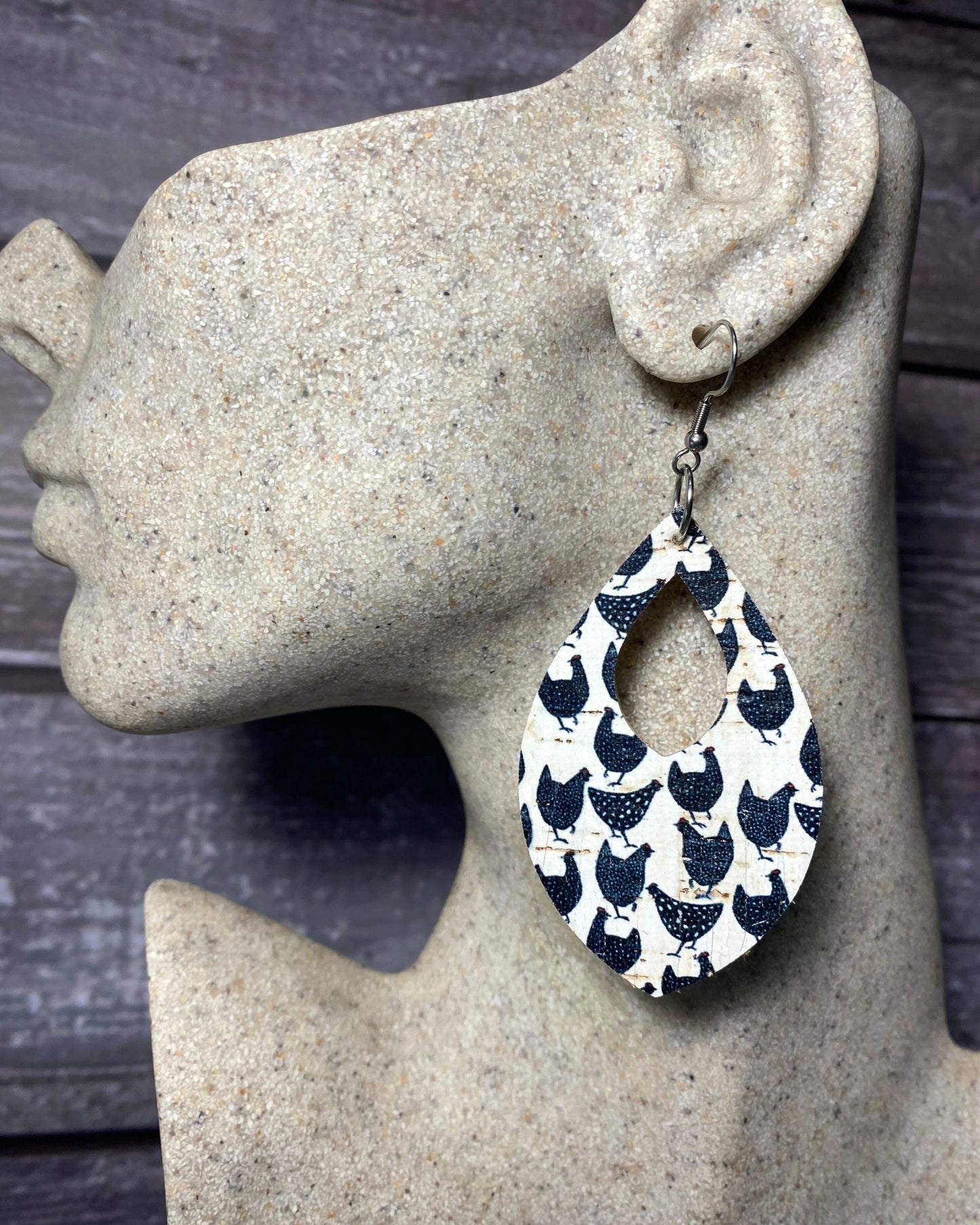 Chicken Farmhouse Earrings