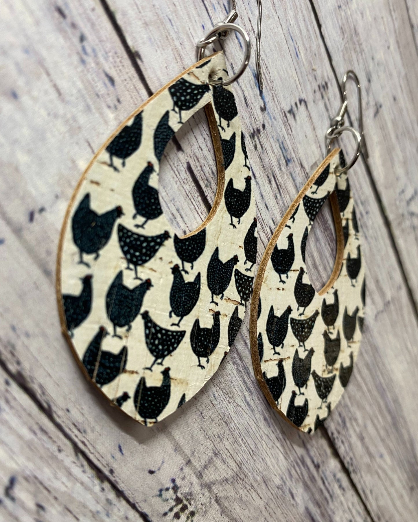 Chicken Farmhouse Earrings