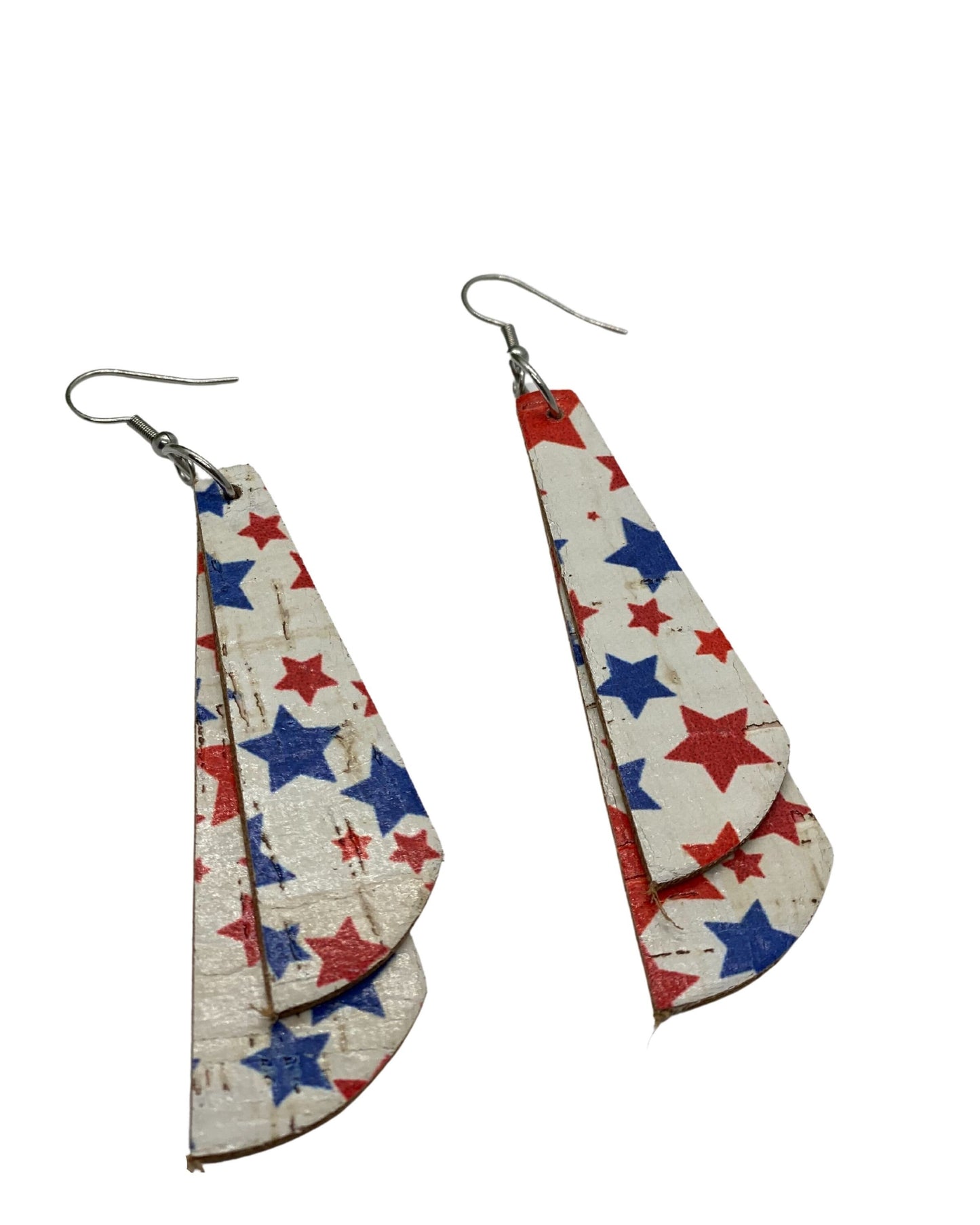 Patriotic Leather Earrings