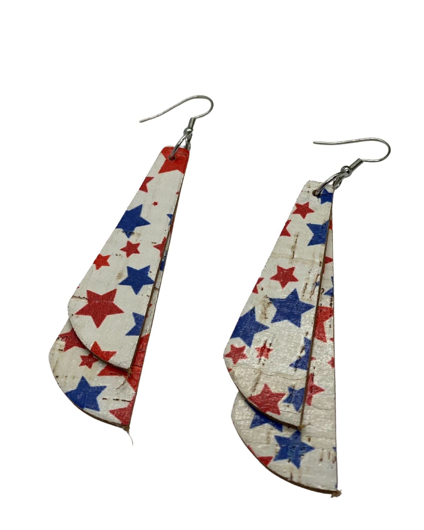 Patriotic Leather Earrings