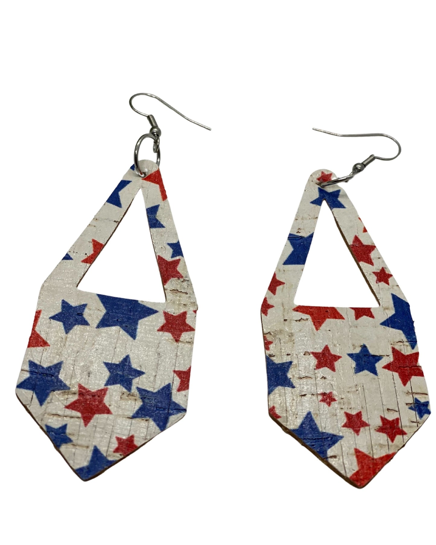 Patriotic Leather Earrings