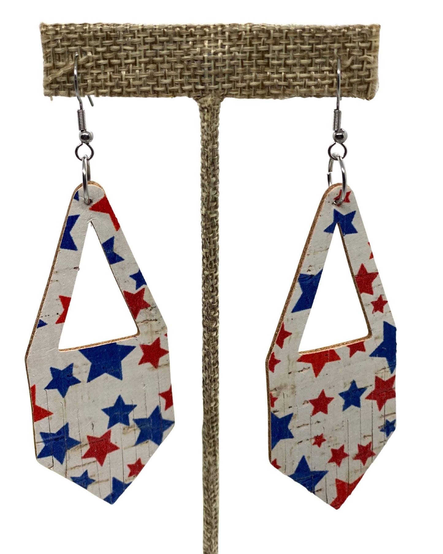 Patriotic Leather Earrings