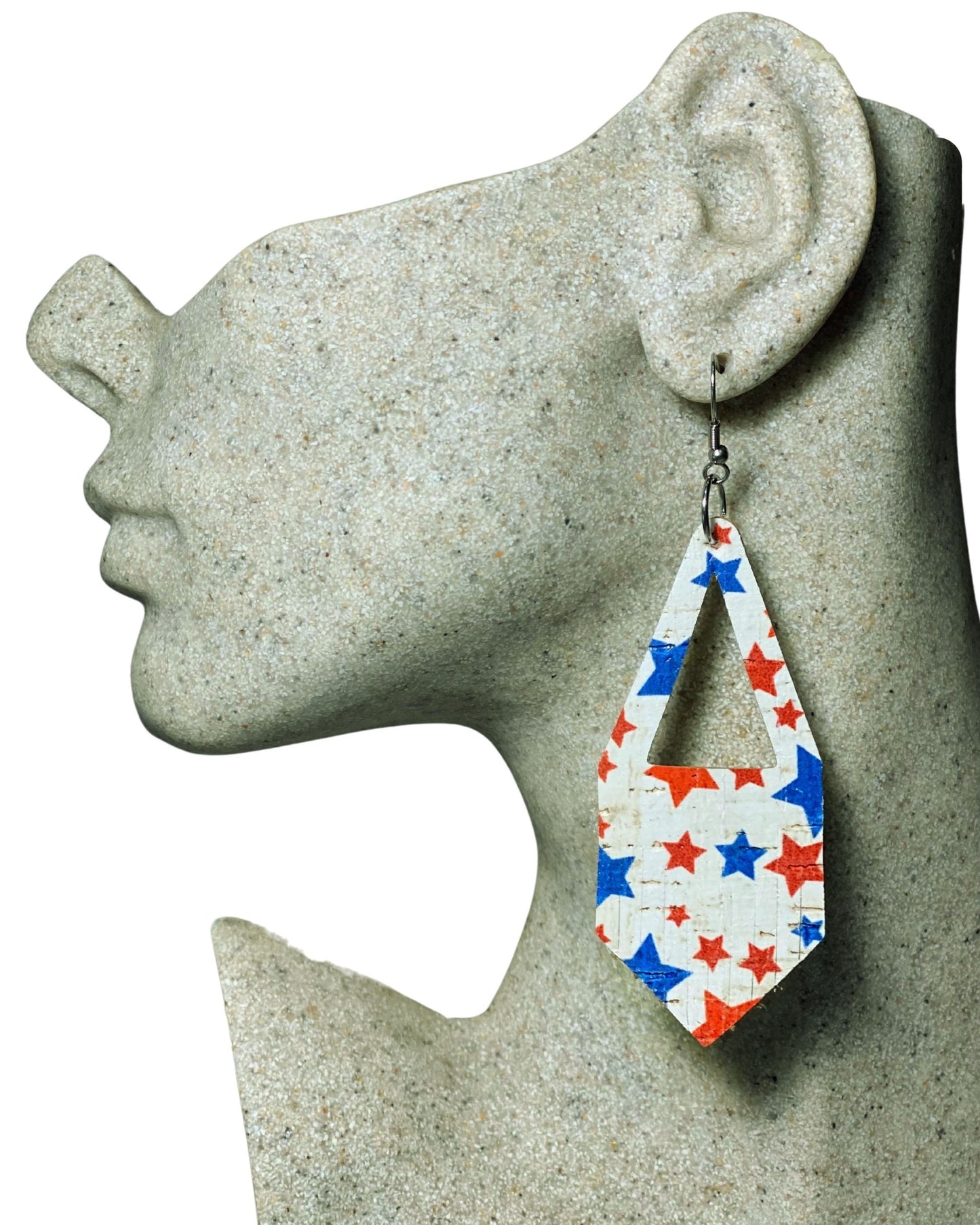 Patriotic Leather Earrings