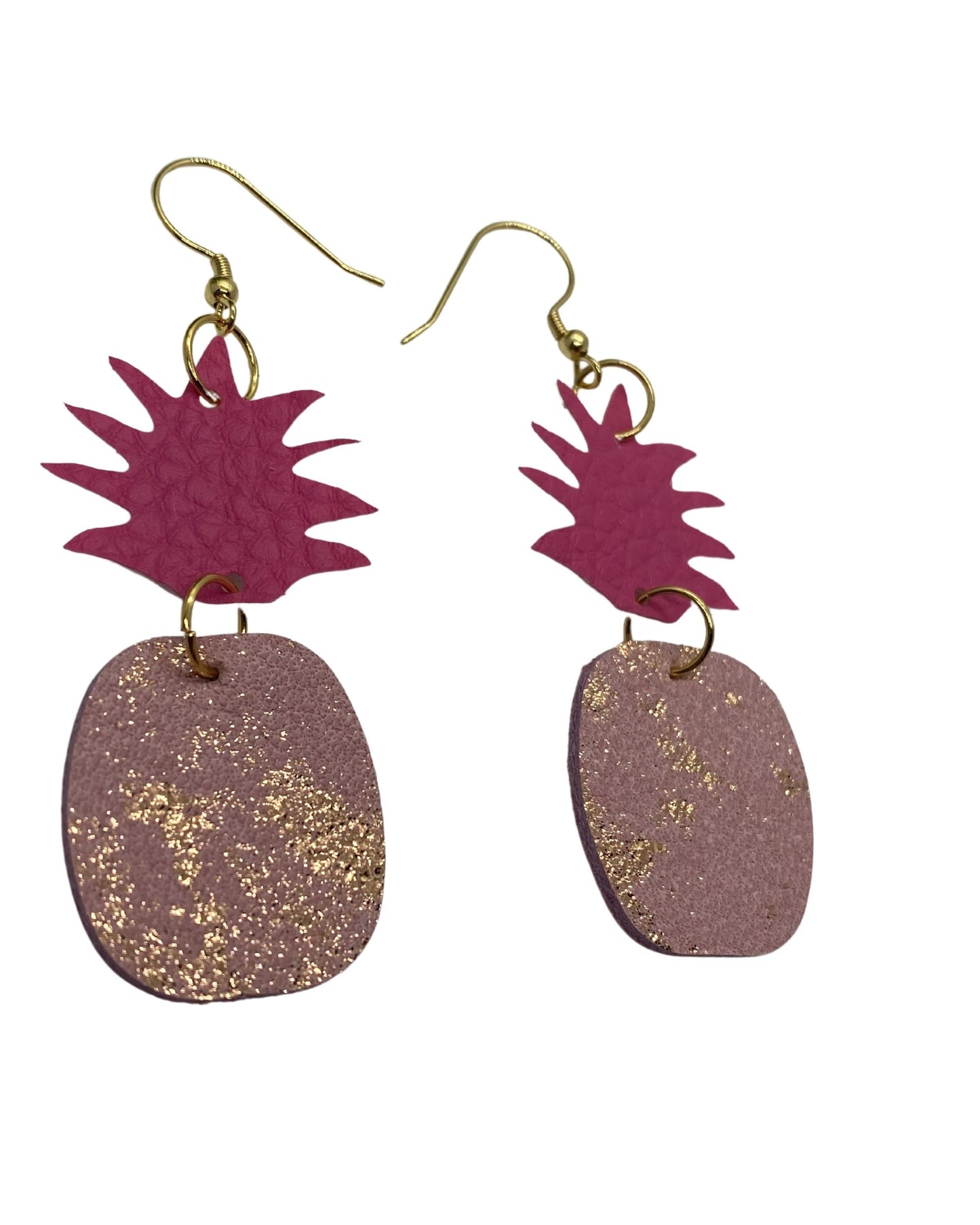 Pineapple Leather Earrings