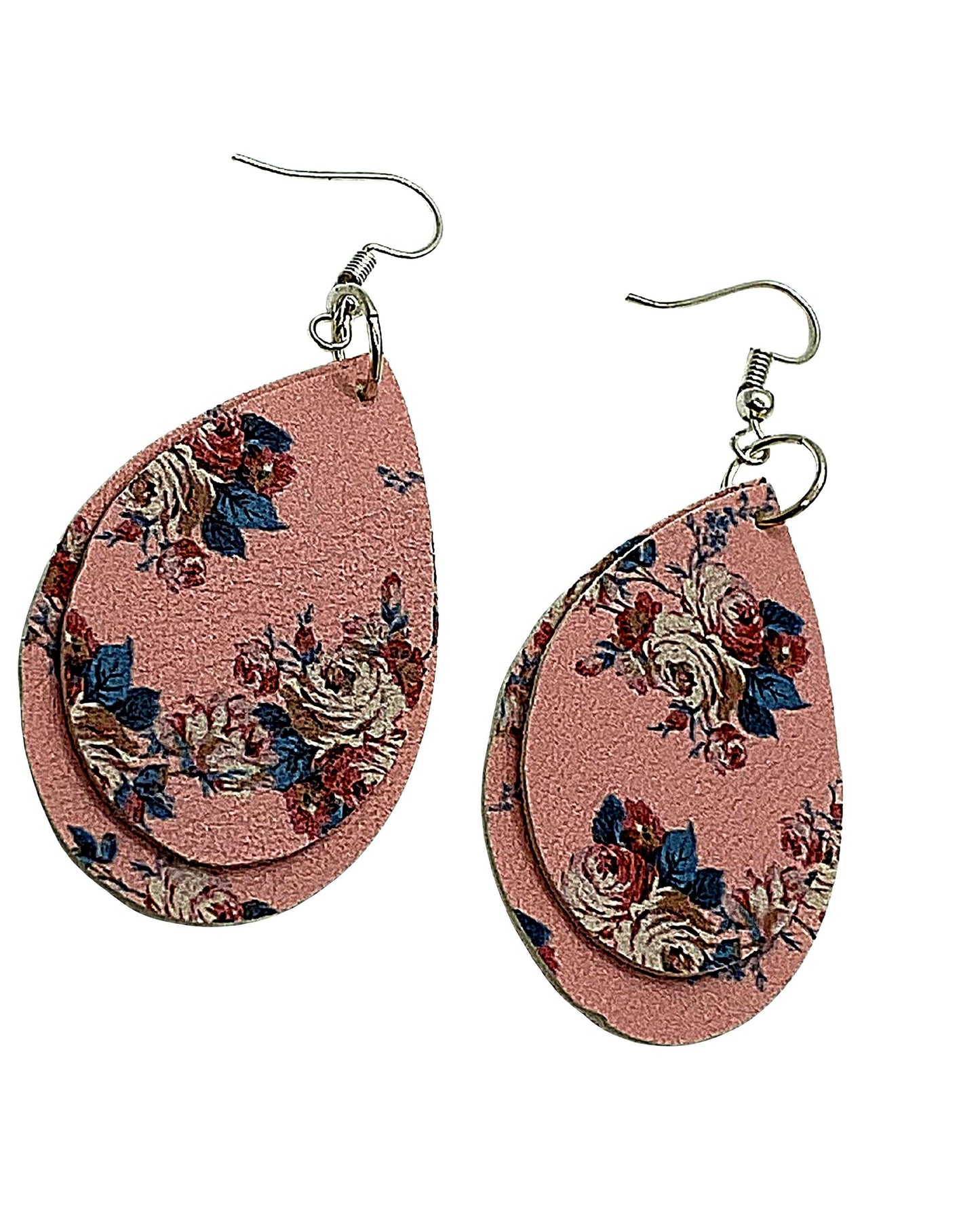 Pink Flower Earrings