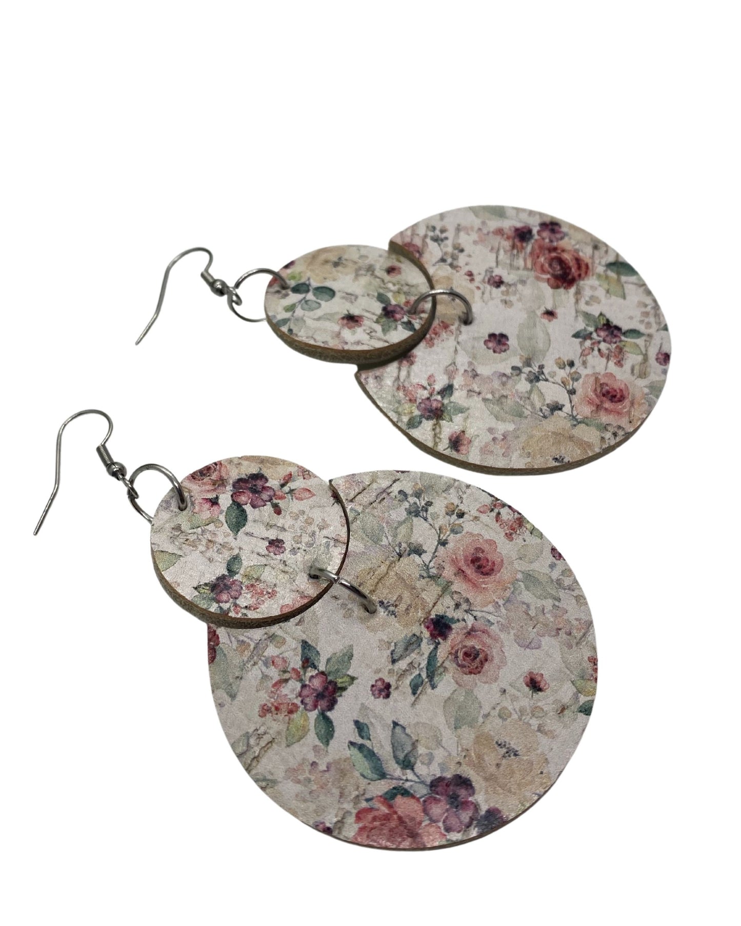 Flower Leather Earrings