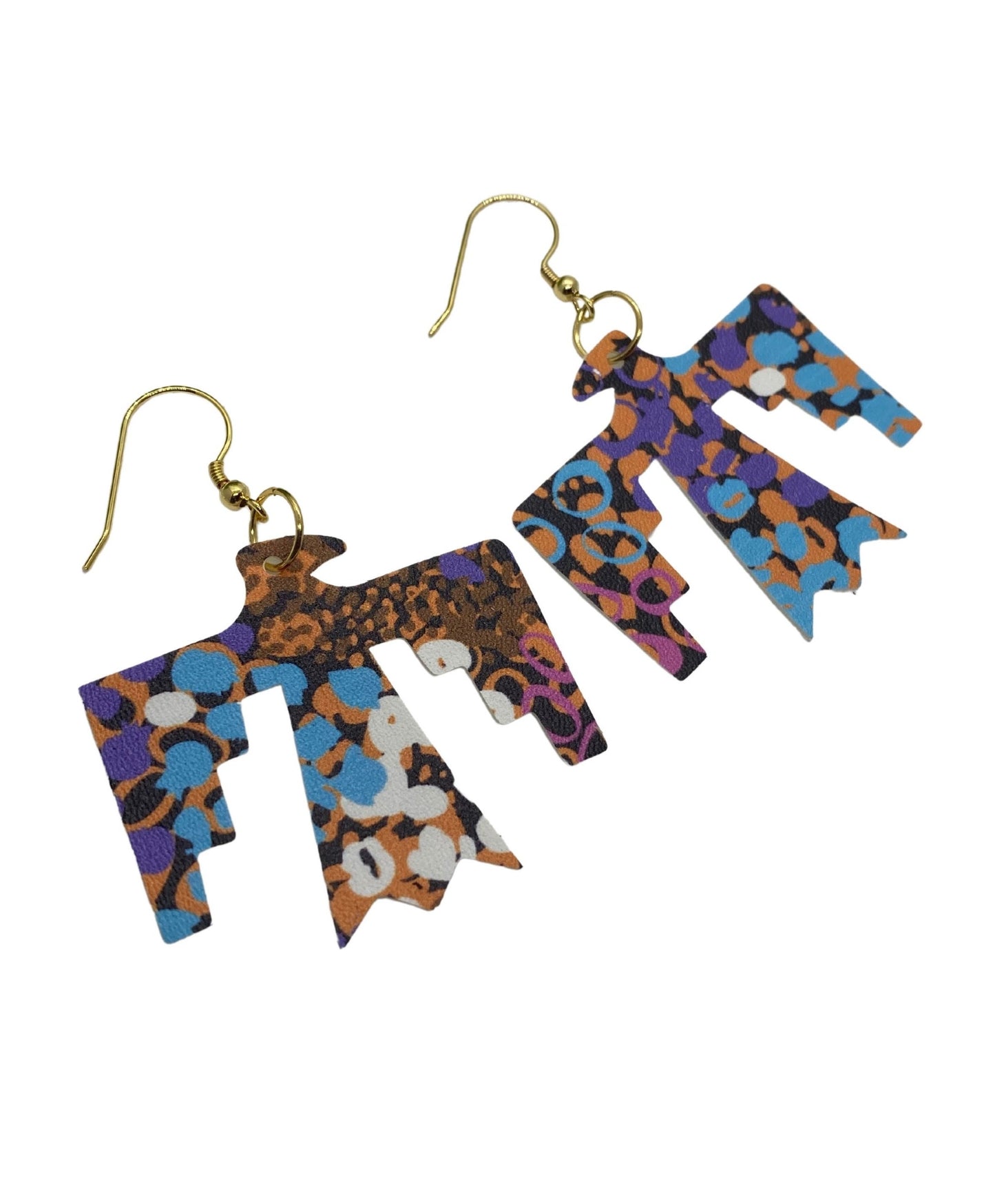 Thunderbird Leather Earrings