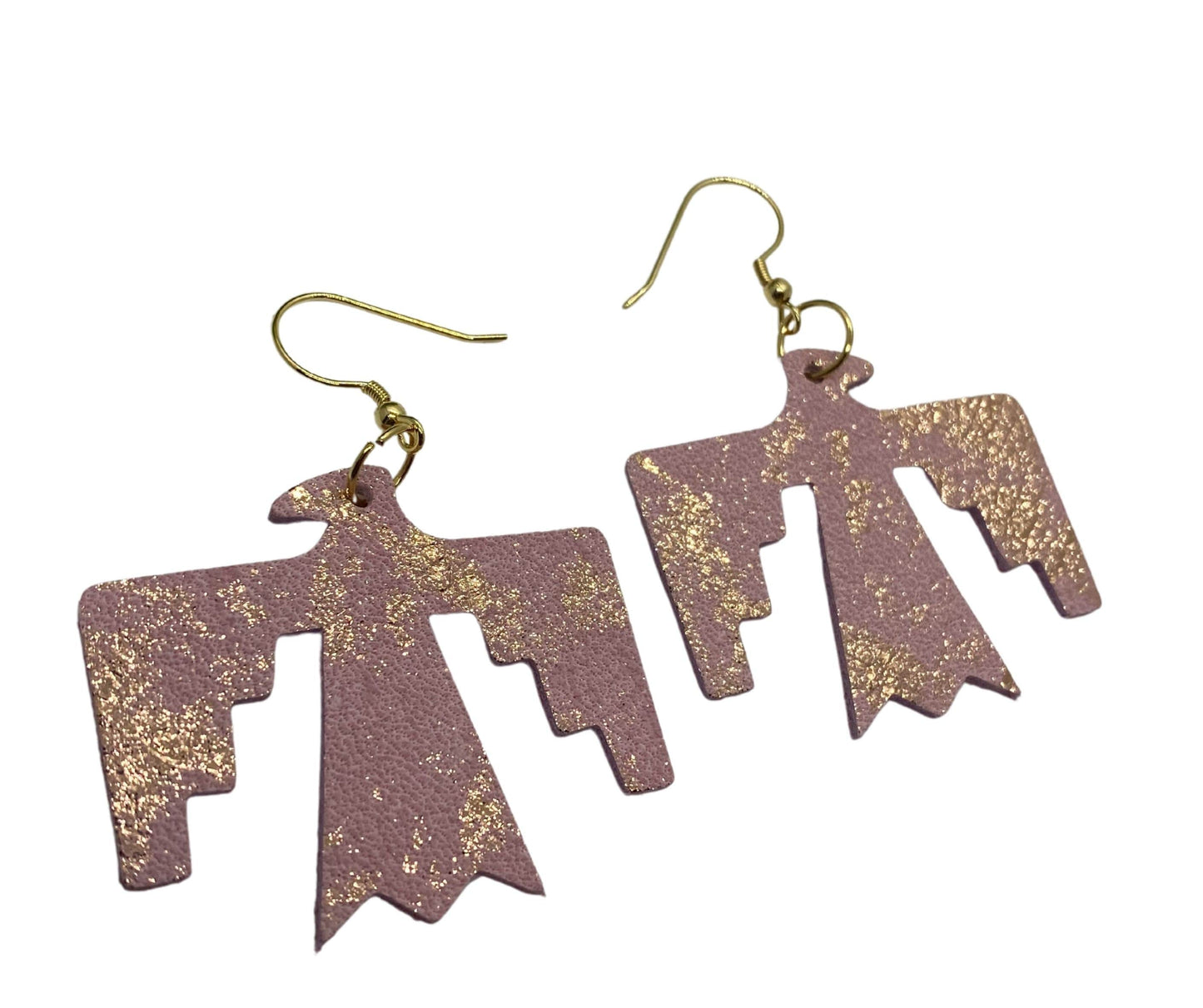 Thunderbird Leather Earrings