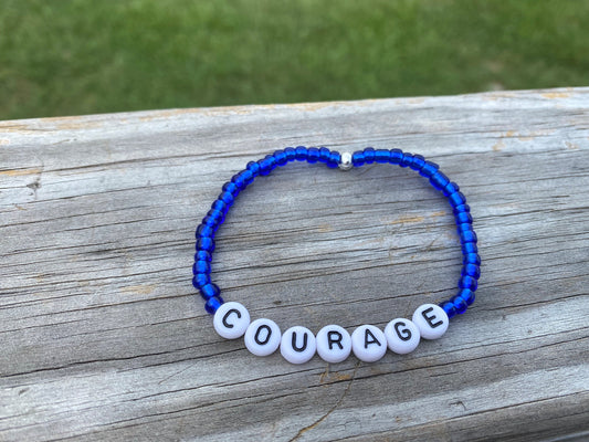 Blue Courage Bracelet