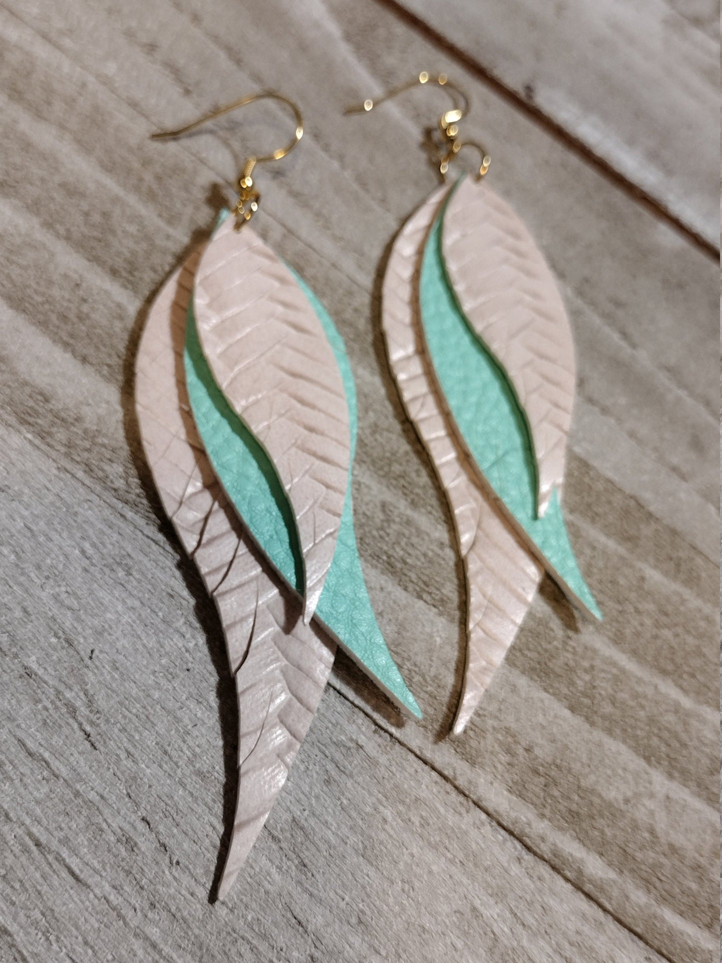 Small Fringe Feather Earrings