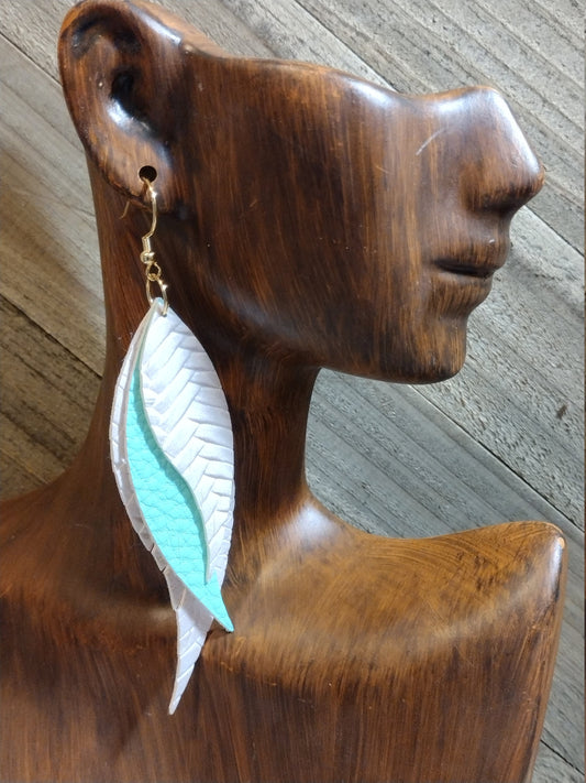 Small Fringe Feather Earrings