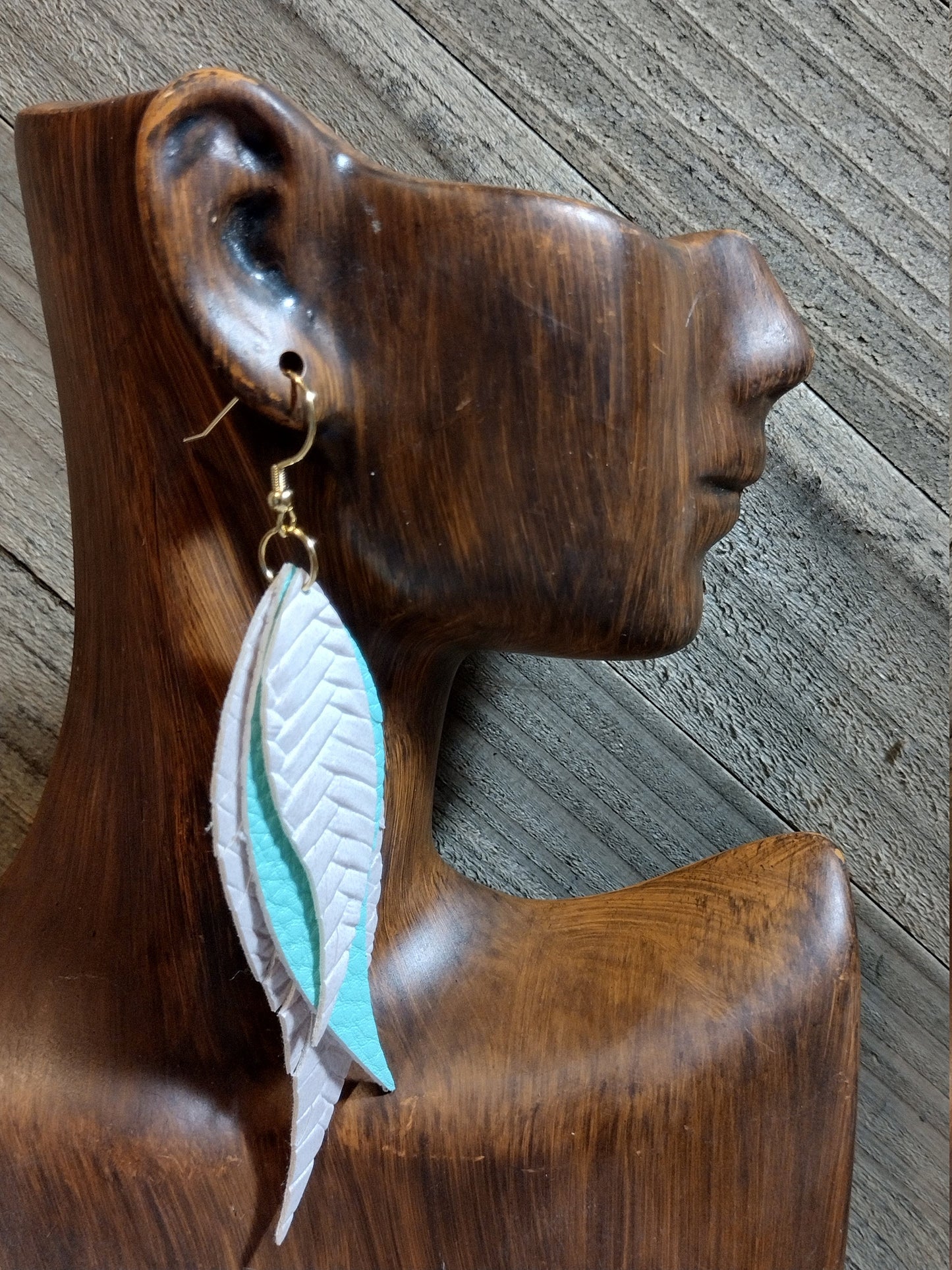 Small Fringe Feather Earrings