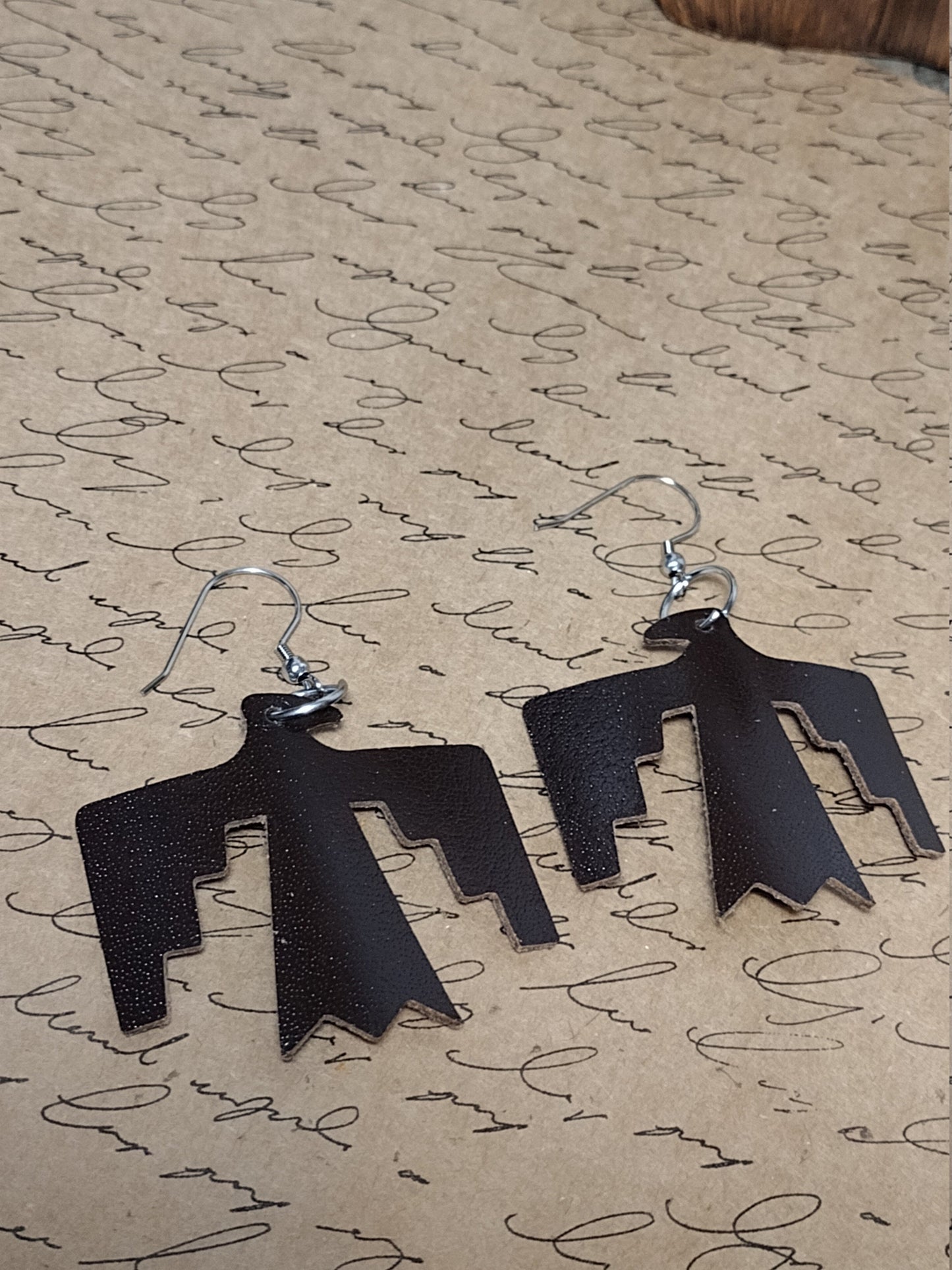 Brown Thunderbird Earrings