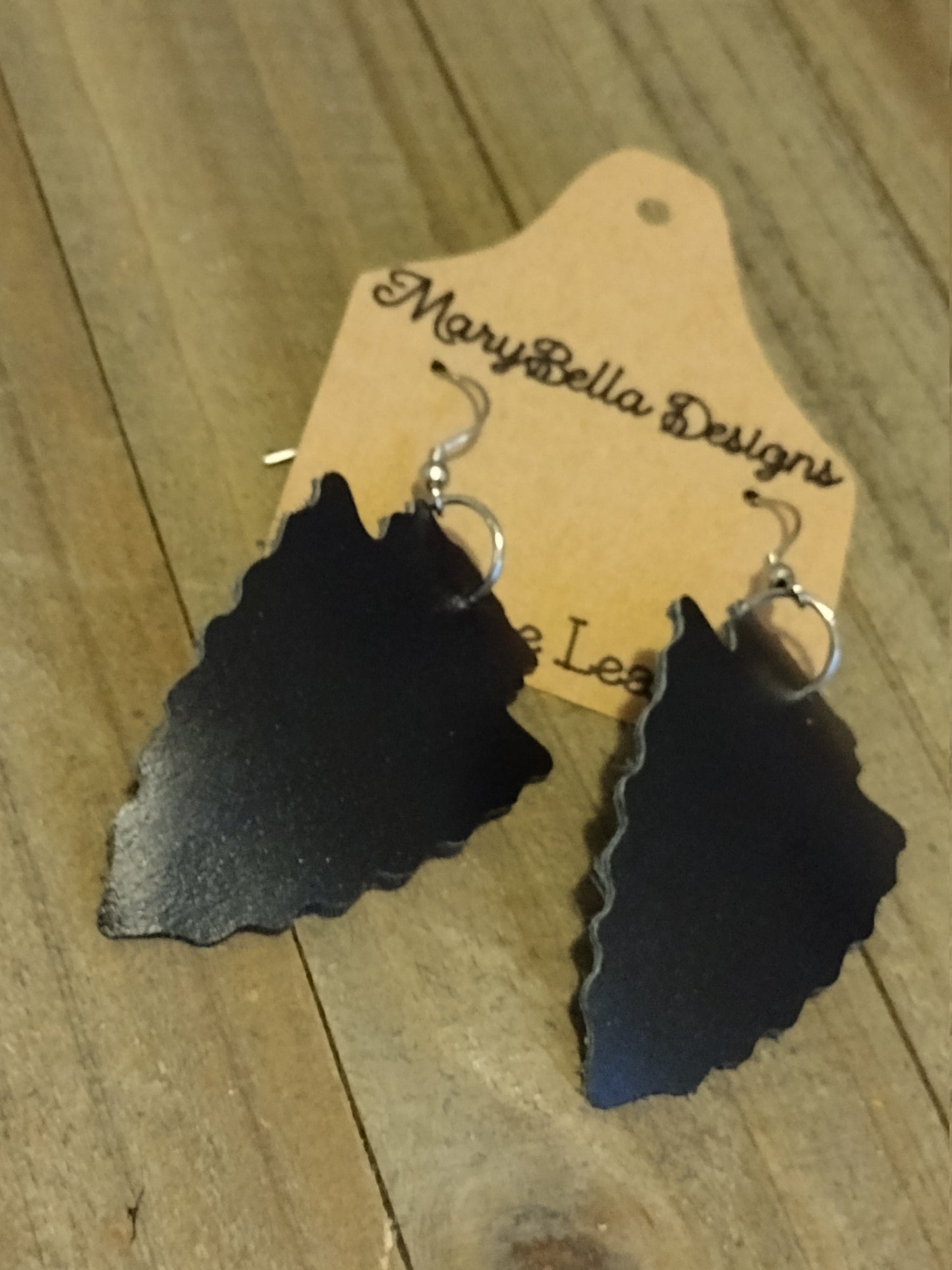 Arrowhead Leather Earrings