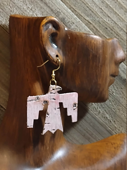 Thunderbird Leather Earrings