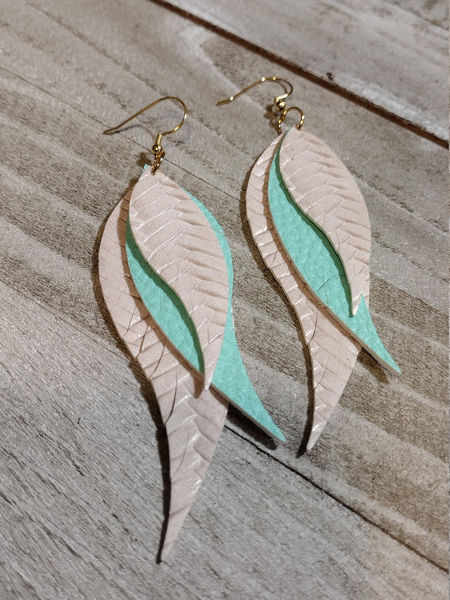 Small Fringe Feather Earrings