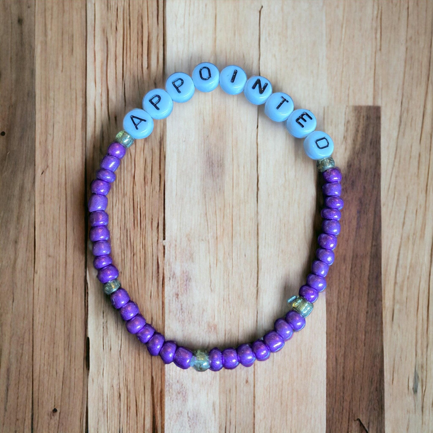 Appointed Beaded Bracelet| Beaded Word Bracelet