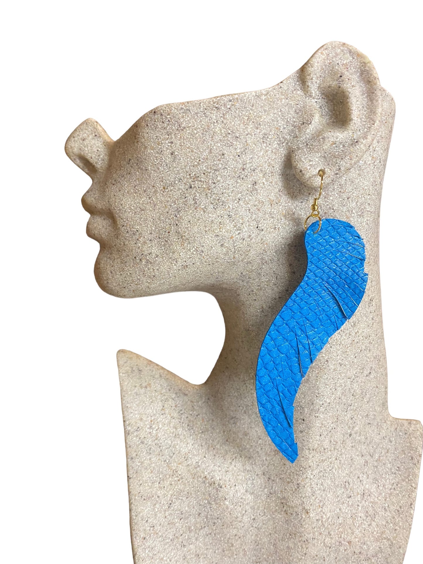 Angel Wings Leather Earrings