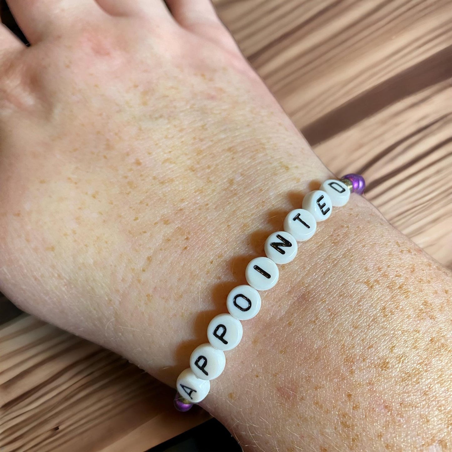 Appointed Beaded Bracelet| Beaded Word Bracelet