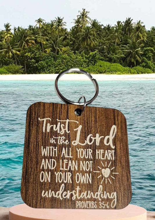 Trust In The Lord Keychain