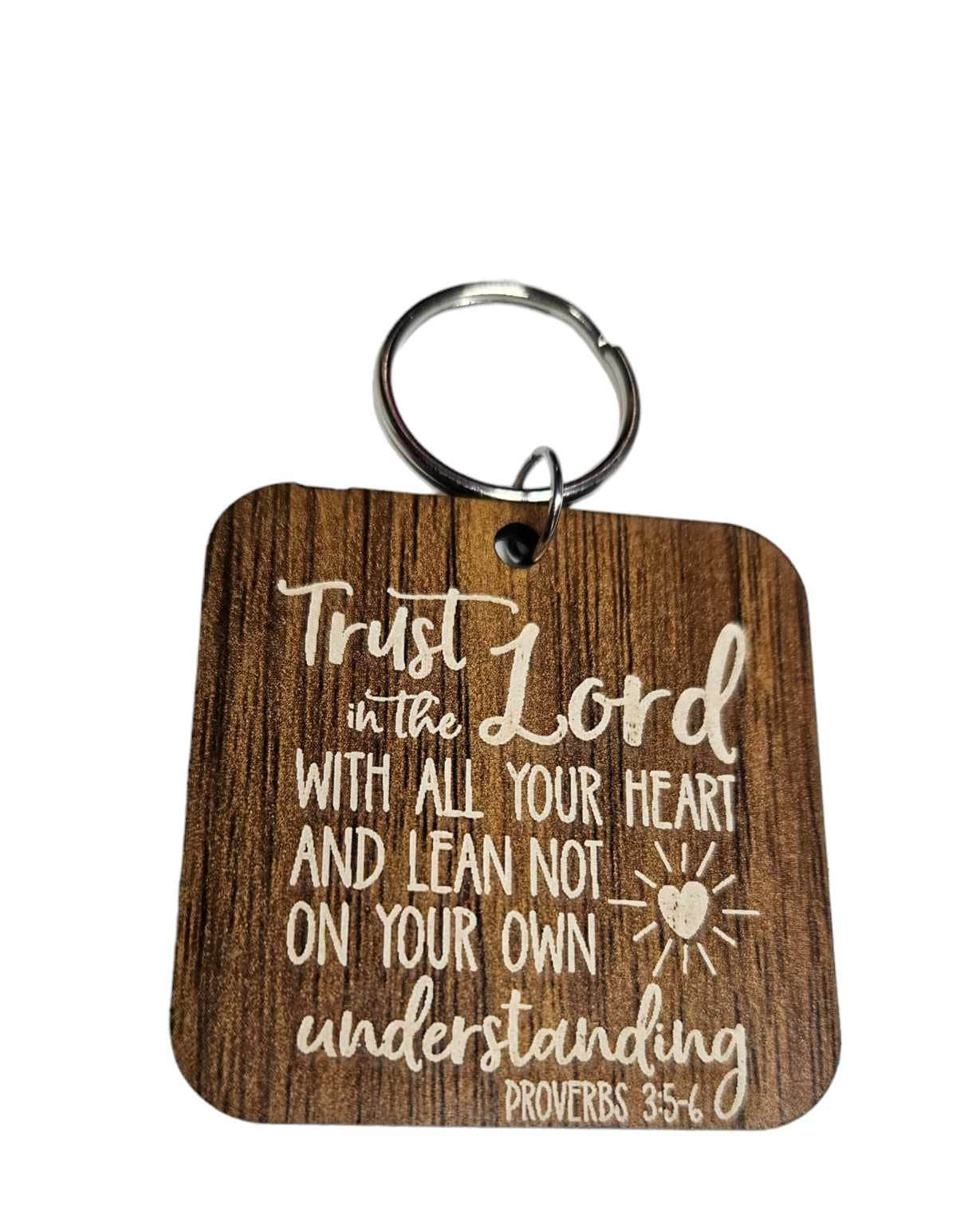 Trust In The Lord Keychain