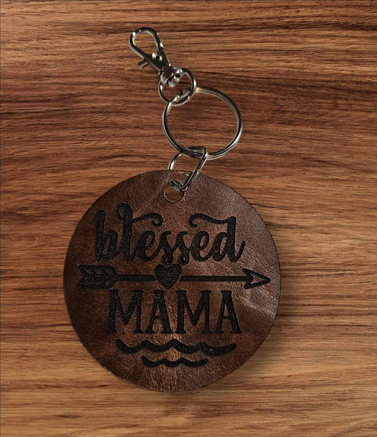 Blessed Mama Keychain