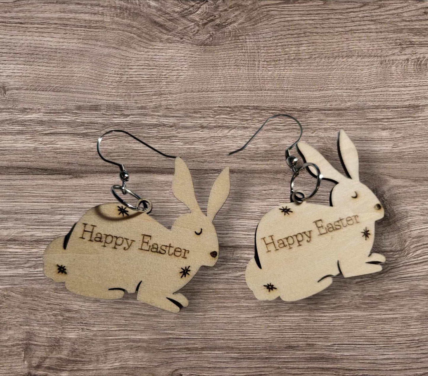 Happy Easter Bunny Earrings