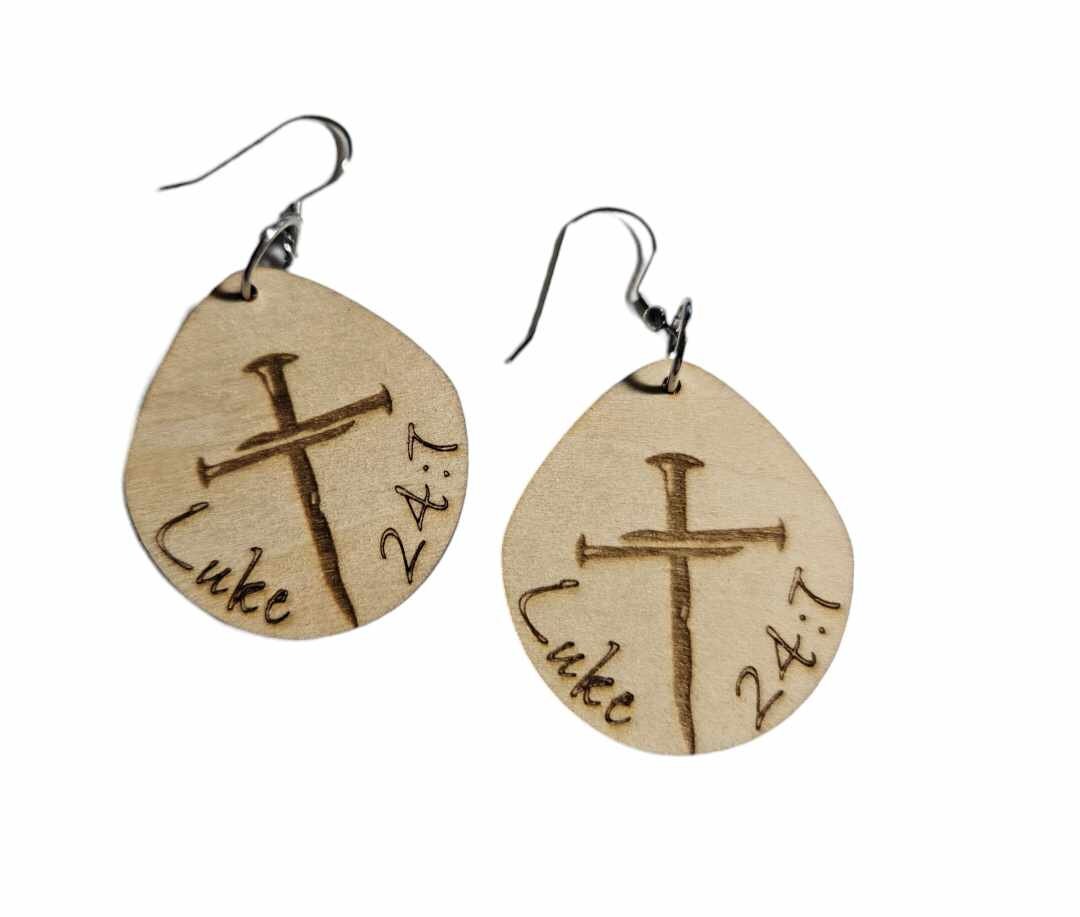 Luke 24:7 Earrings