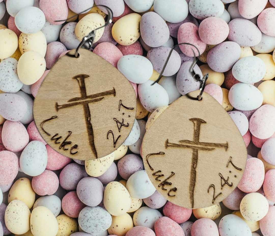 Luke 24:7 Earrings