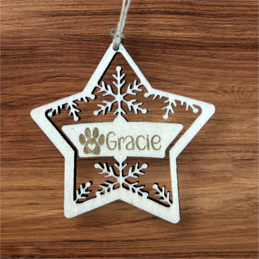 Pet Star Christmas Ornament