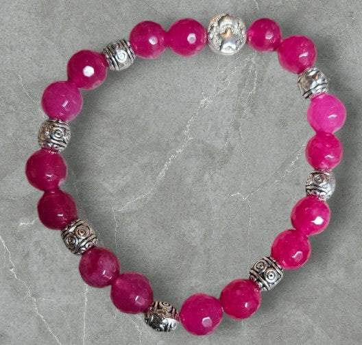 Pink Beaded Bracelet